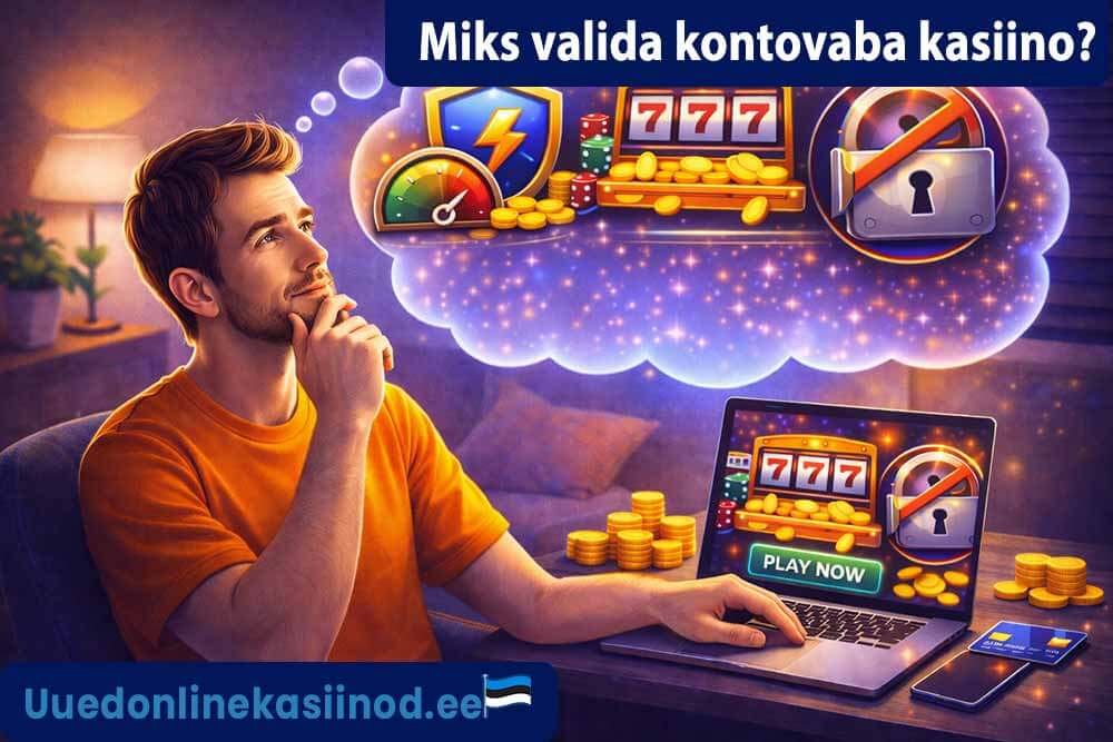 Miks valida kontovaba kasiino